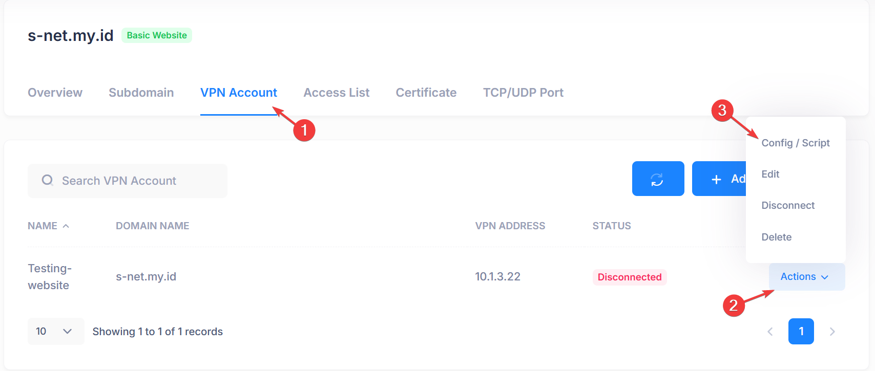 WireGuard configuration example